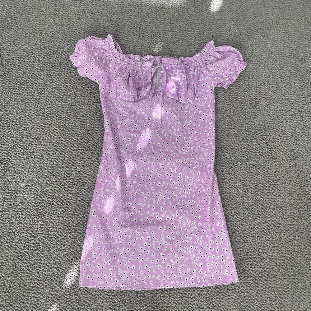 floral purple dress